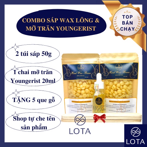 COMBO SÁP WAX LÔNG & MỠ TRĂN YOUNGERIST