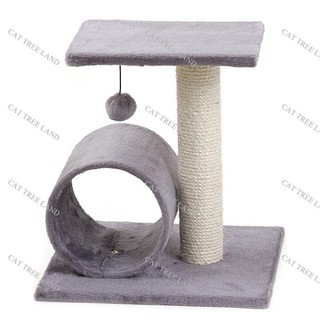 TRỤ CÀO MÓNG (CATTREE) CHO MÈO BẰNG GỖ, CÓ ỐNG CHUI 110 - CÂY CÀO MÓNG CHO MÈO, ĐỒ CHƠI MÈO MÀI MÓNG