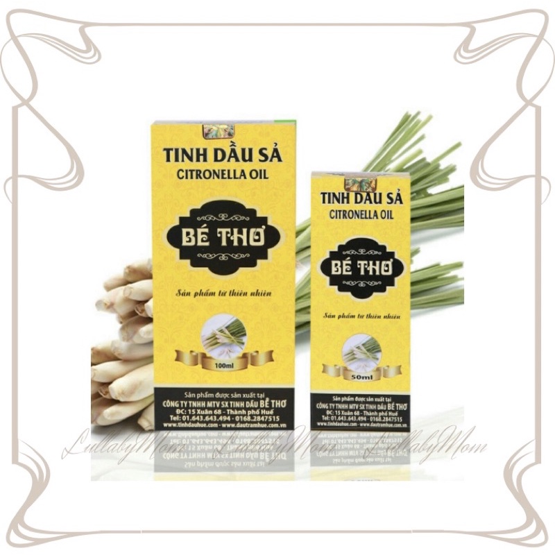 Tinh Dầu Sả Chống Muỗi Bé Thơ 50ml