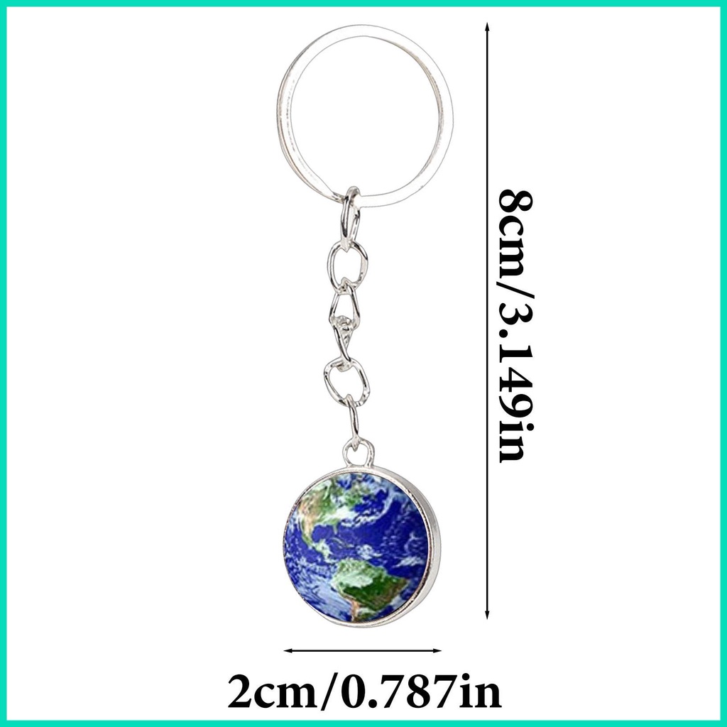 Móc Khóa Hệ Mặt Trời Phát Sáng Trong Bóng Tối Cho Nữ