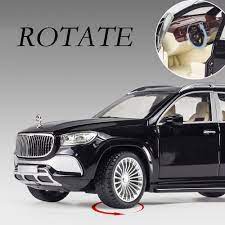 Xe mô hình Mercedes GLS600 tỉ lệ 1:24 hãng Chimei chất liệu kim loại, 3 màu Trắng, Đen, Bạc