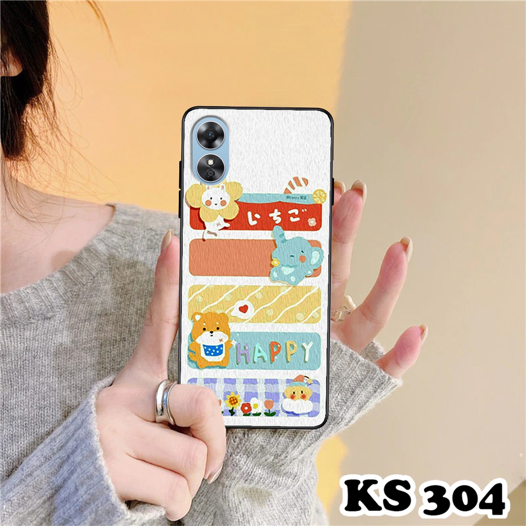 Ốp lưng Oppo A17 - A17k in hình Gấu&amp;Thỏ - Chất liệu TPU cao cấp