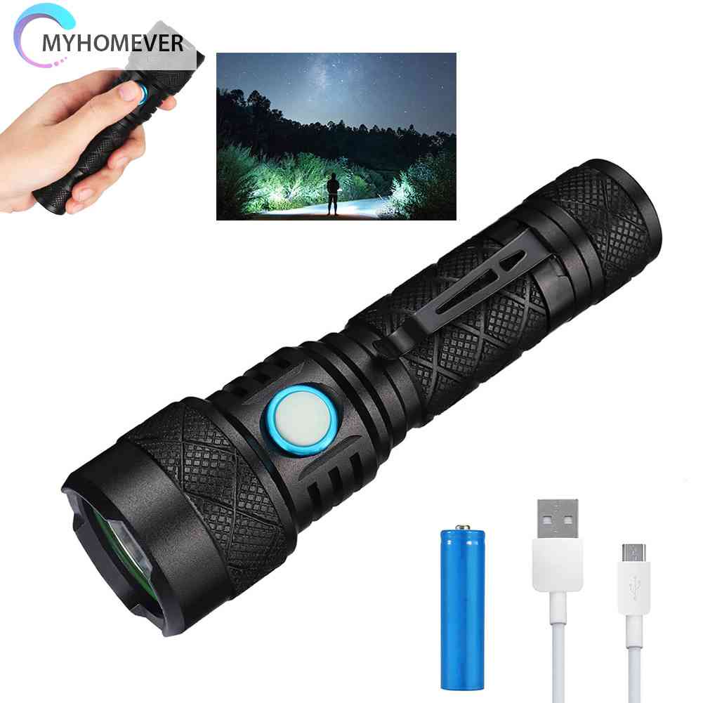 Đèn Pin Mini Cầm Tay Sạc Cổng USB Tiện Lợi Và Bền