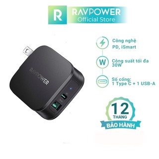 Củ sạc nhanh RAVPOWER RP-PC144 PD 3.0 30W