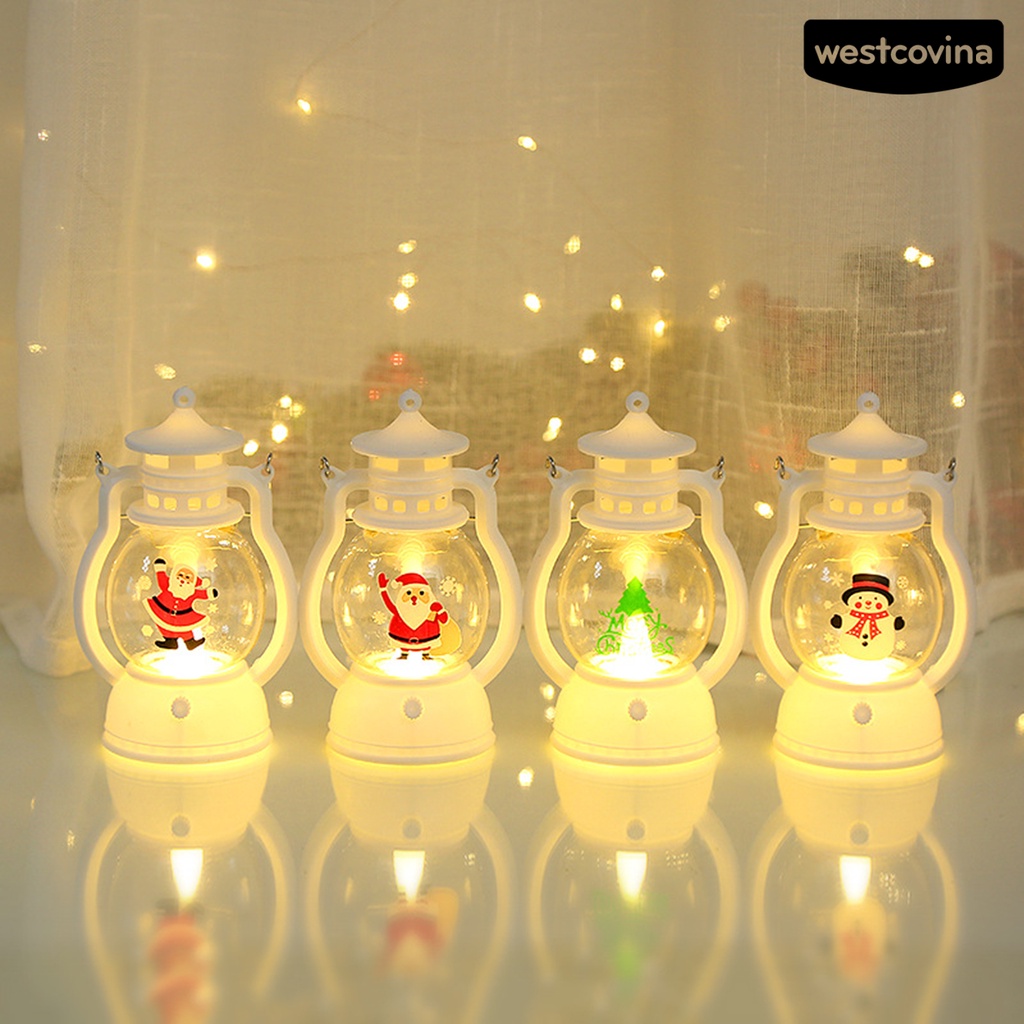 [Hot]☃Đèn Lồng LED Trang Trí Giáng Sinh Tiết Kiệm Năng Lượng