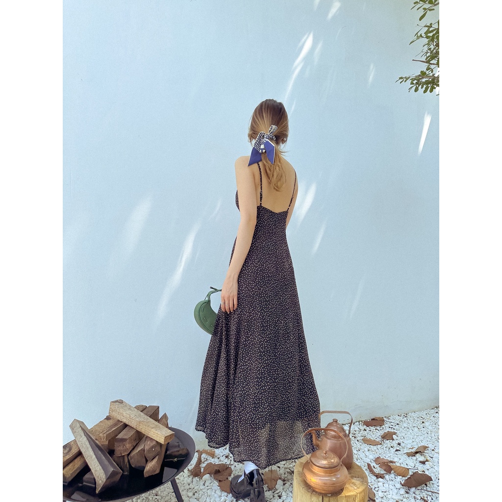 Đầm maxi hai dây xẻ ngực Nancy dress Gem Clothing SP060734