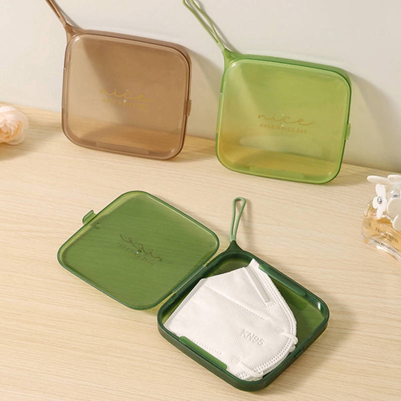 Hộp Đựng Khẩu Trang Trong Suốt Chống Bụi Thiết Kế Nhỏ Gọn Tiện Lợi Mộc 68 shop