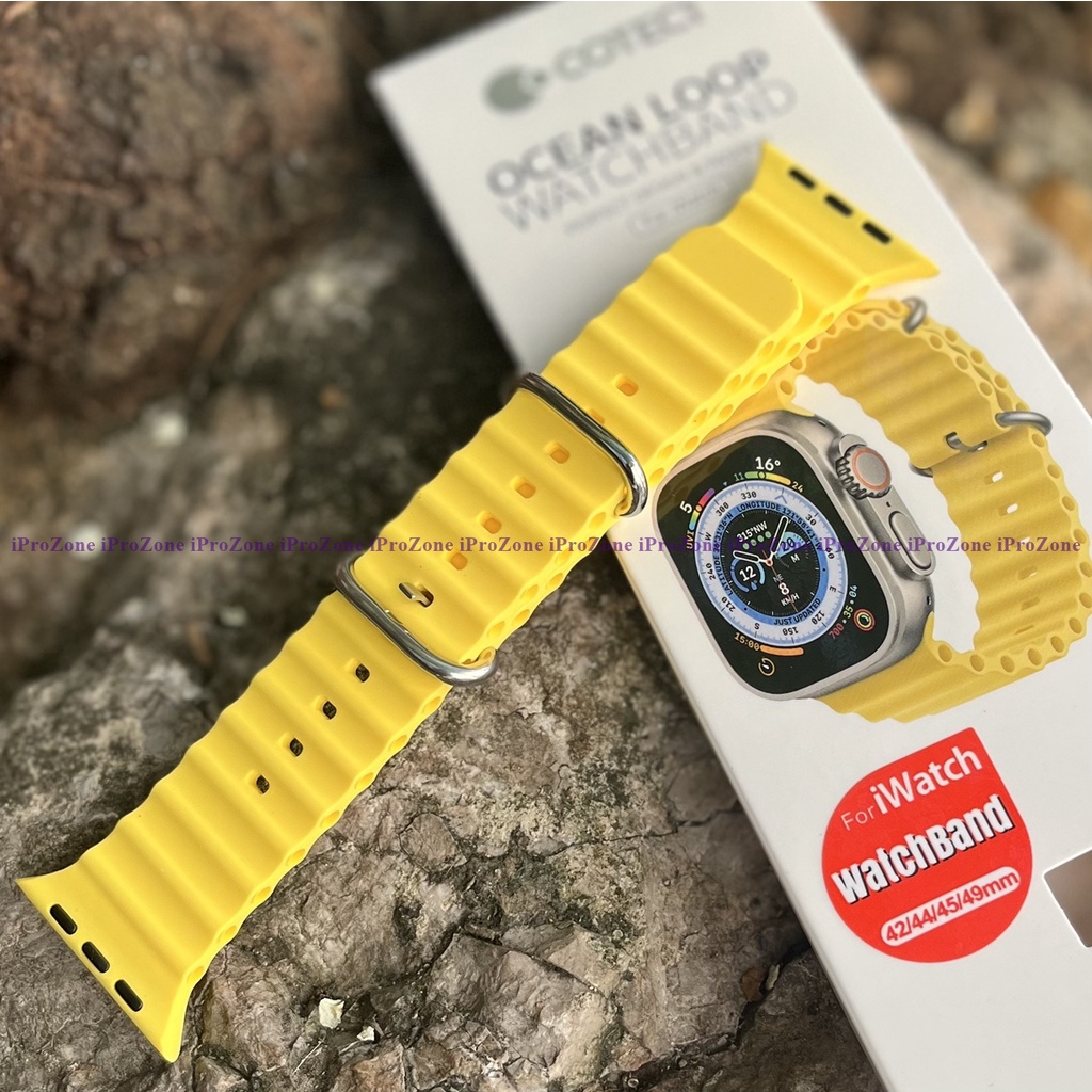 Dây đeo Ocean Band cho Đồng hồ thông minh Watch Ultra 49mm , Series 8 41 - 45mm , 40 - 44 mm . Chính hãng Coteetci