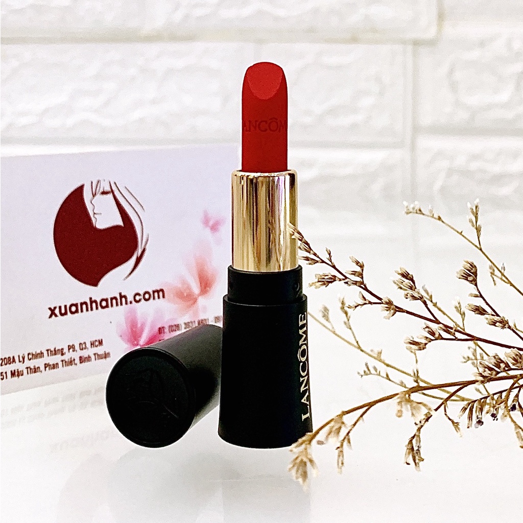 Son Lancome L'absolu Rouge Drama lì mịn, lên màu chuẩn đẹp, mini