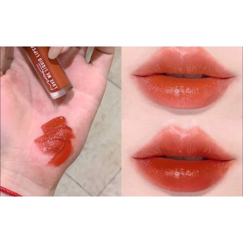 Son Kem MAC love me liquid lipcolour Màu 487 My Lips Are Insured Cam cháy pha đất