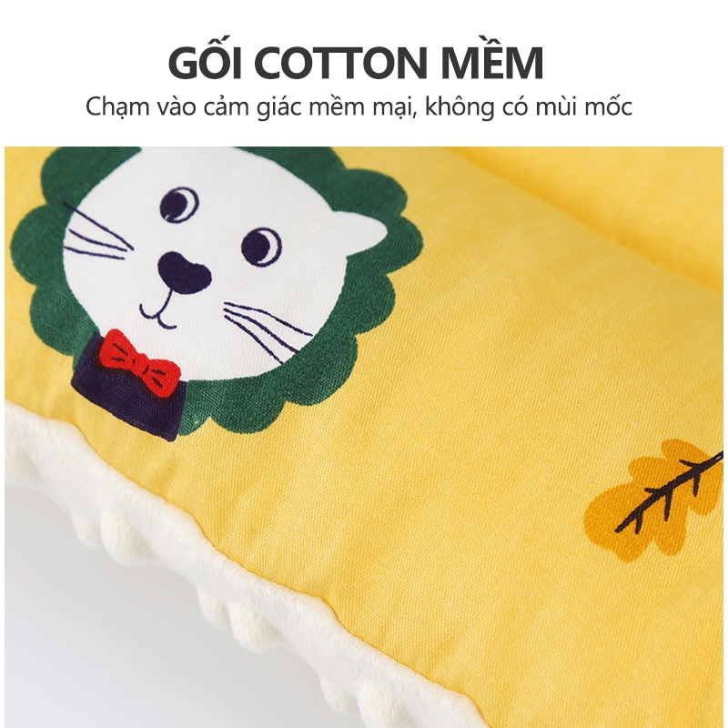 [Einmilk.ân ninh]Gối nằm cho bé 2 mặt nhung cotton QP22