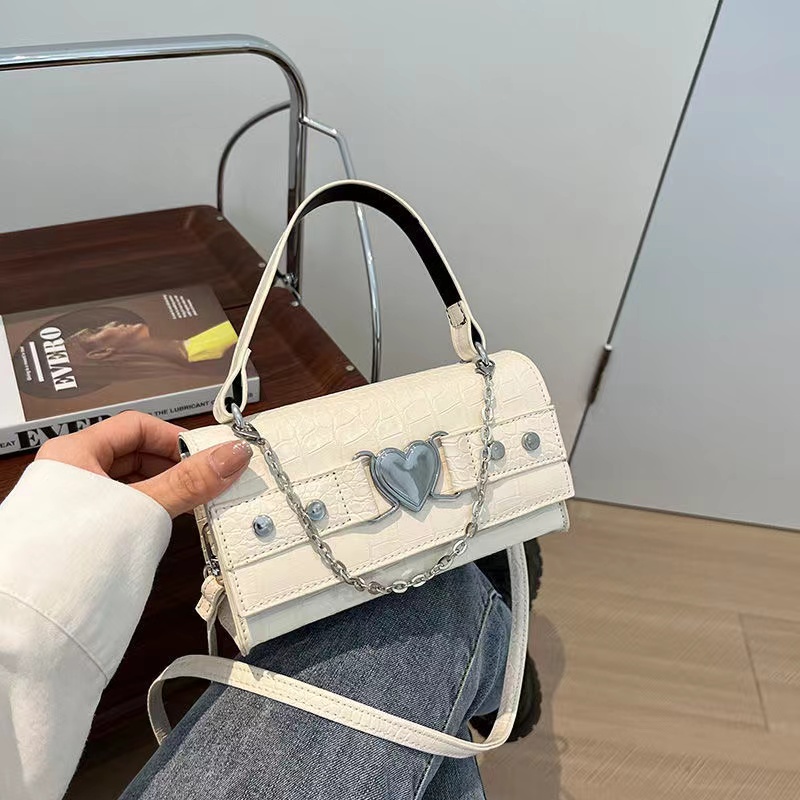 Mischa Túi Đeo Chéo Da PU Hình Vuông Màu Trơn Thời Trang Cho Nữ