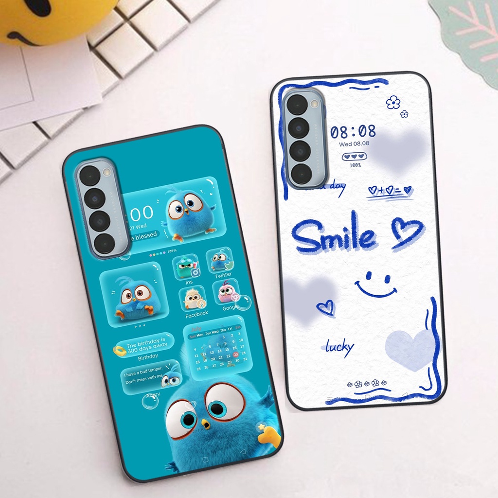 Ốp Oppo Reno4 / Reno4 Pro / Reno 4 in hình gấu vịt caro nhiều màu sắc ngộ nghĩnh dễ thương