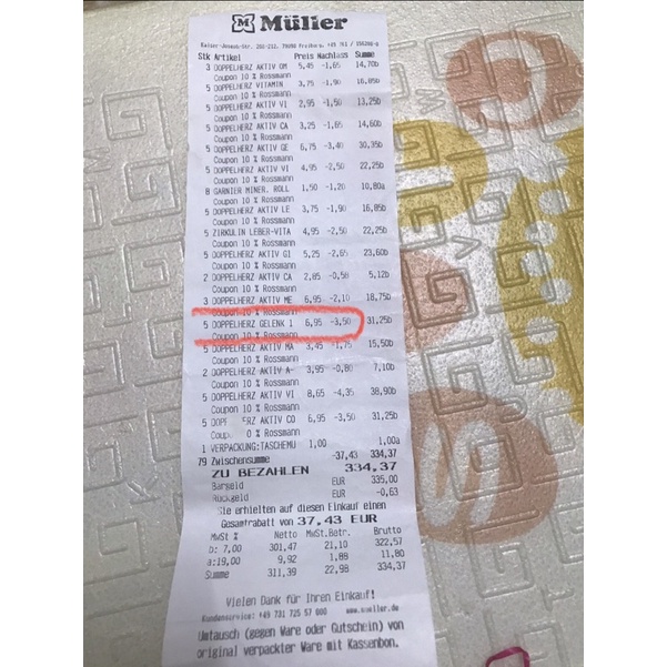 Date t4/24 Viên uống bổ khớp Gelenk 1200 Doppel herz