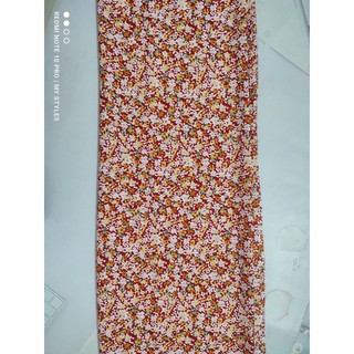 [HCM]2m Vải lụa lạnh hoạ tiết hoa nhí (3) - lụa Mango chính phẩm