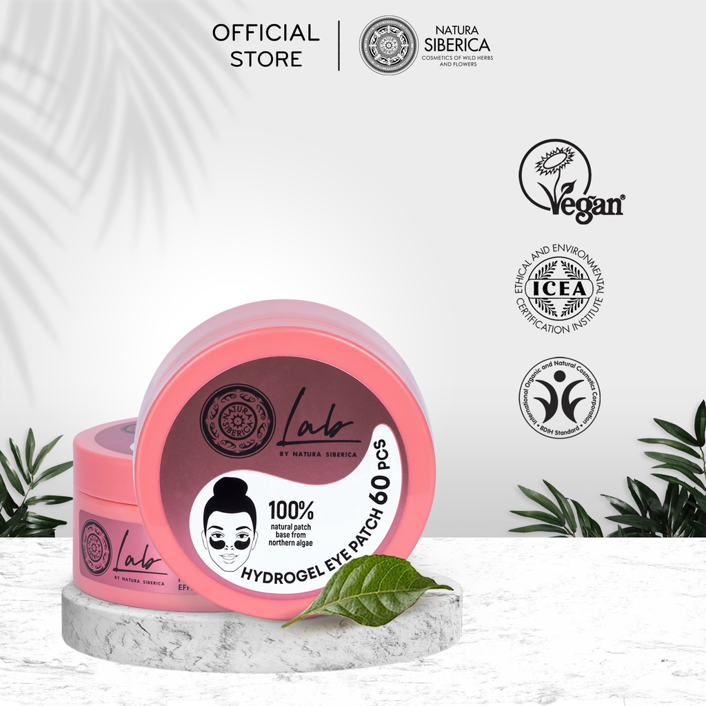 Mặt nạ mắt NATURA SIBERICA Biome Line làm sáng vùng da quanh mắt 60 miếng Radian eye patch