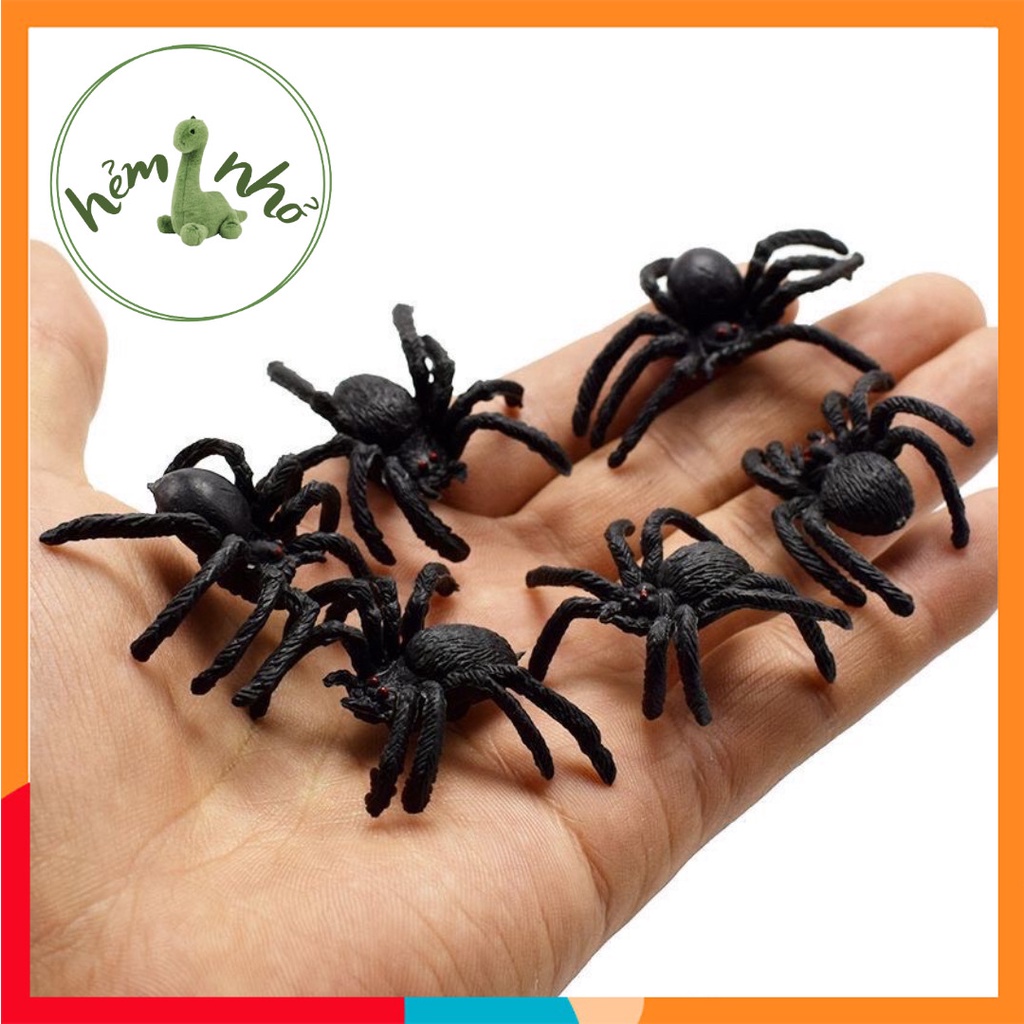 Con Nhện Giả Size To 6.5x7.5 - Dùng Troll, Trang Trí Decor, Đồ Chơi Cho Chó Mèo