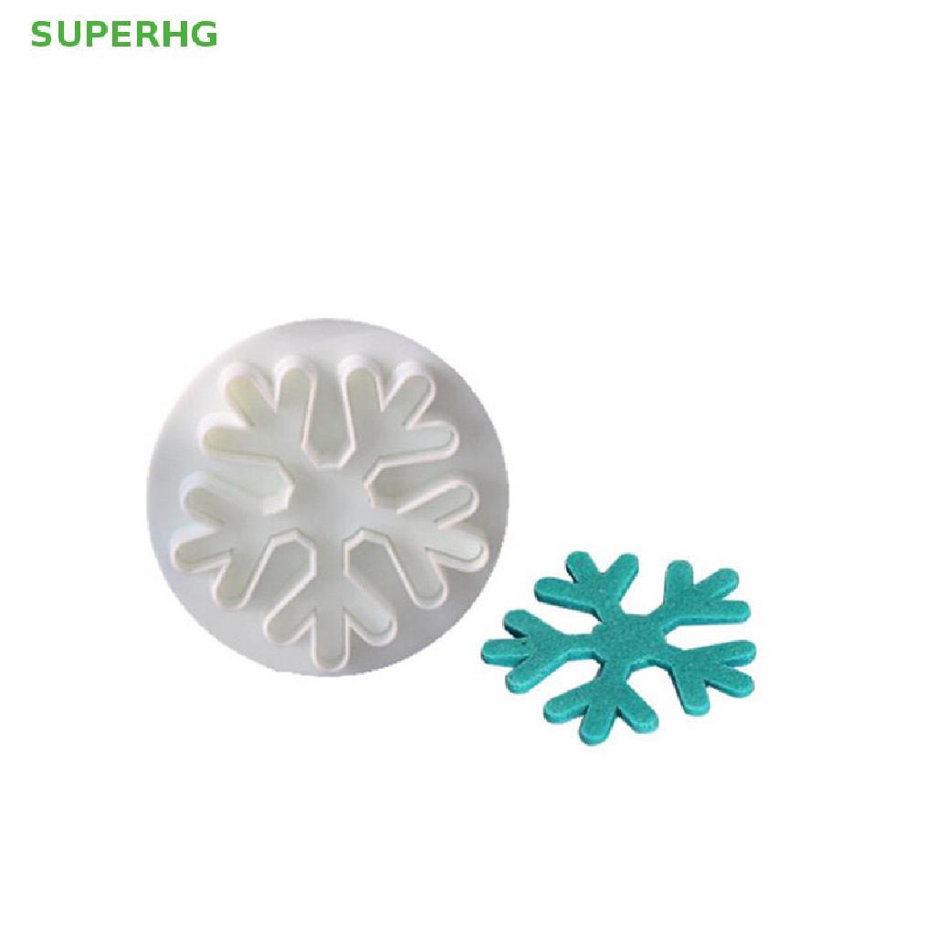 Set 3 Khuôn Nhấn Bánh Hình Bông Tuyết Bằng Nhựa