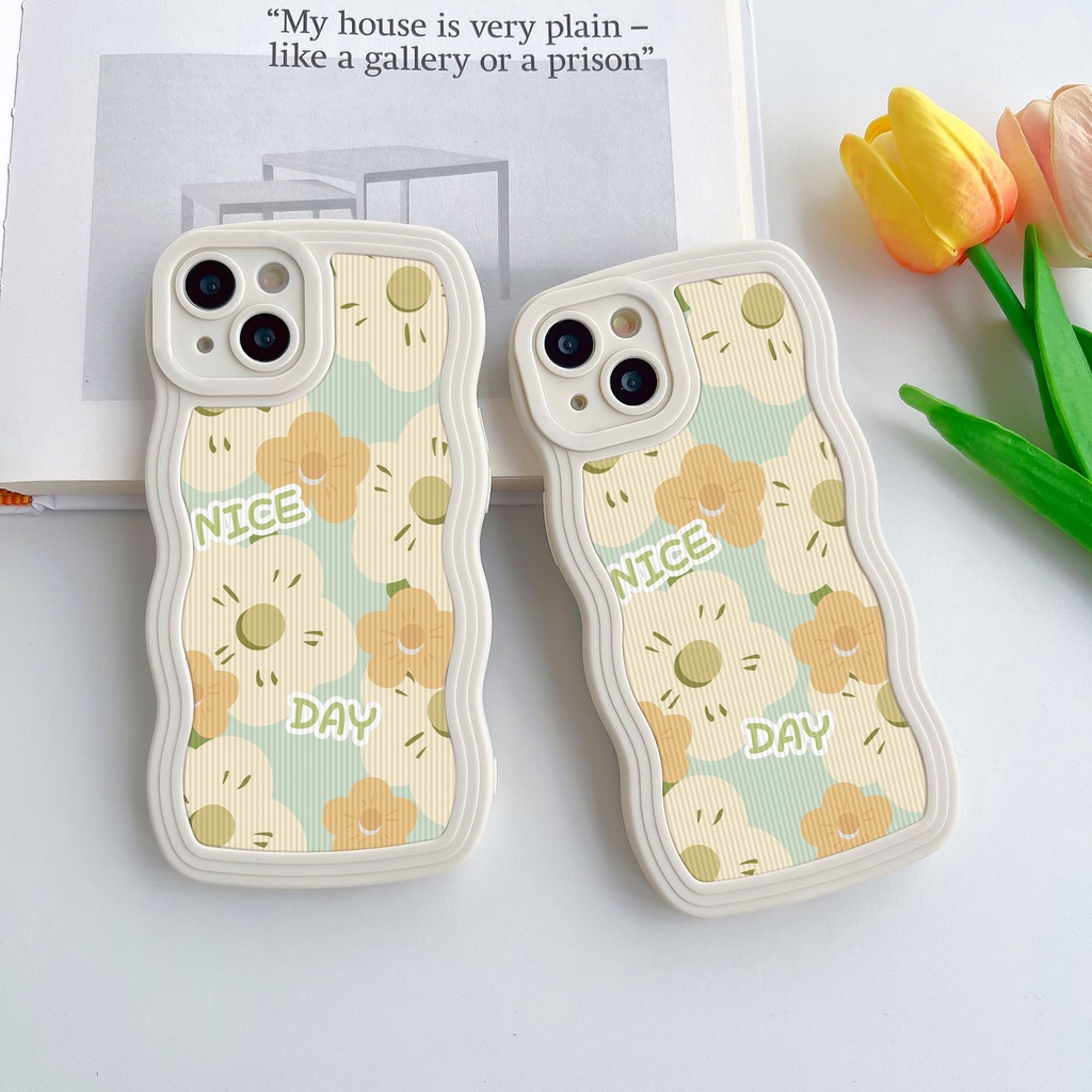 Ốp Điện Thoại TPU Mềm Chống Rơi / Dấu Vân Tay Họa Tiết Hoa Cho iPhone 7 8 Plus 11 14 12 13 Pro Max XR 6 6s 14 Plus X XS Max SE 2020