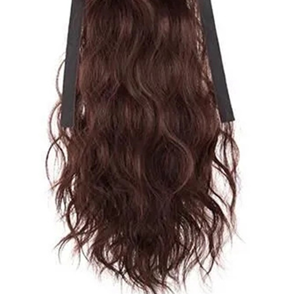 [beautymart] Tóc Giả Nhuộm Tóc Đuôi Ngựa Tự Nhiên Bằng Lụa Xoăn Dài Mềm Mịn Chịu Nhiệt Độ Cao Thoải Mái Dùng Tại Nhà