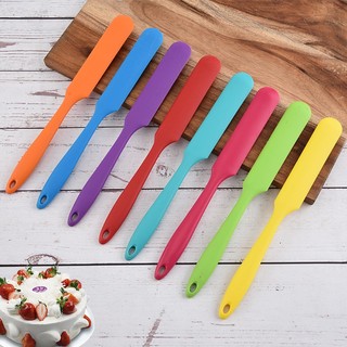 Phới dẹt Spatula silicon trộn vét bột, vét kem đúc lưỡi dài trong