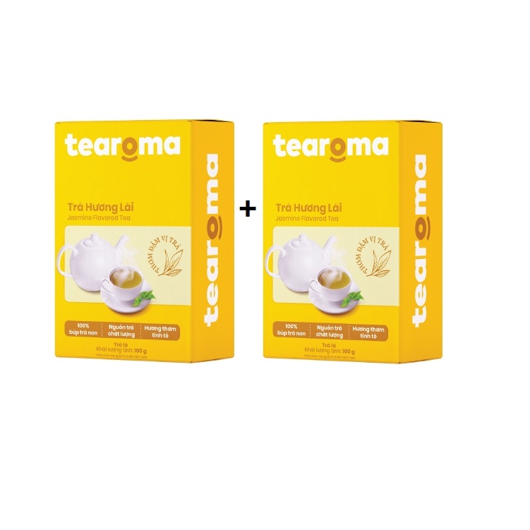 [Mua 1 tặng 1] Tearoma Trà Lài - Hộp 100g