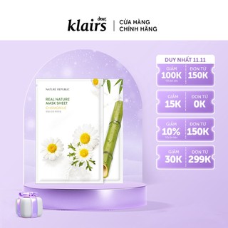 Combo 2 mặt nạ giấy nature republic real nature mask