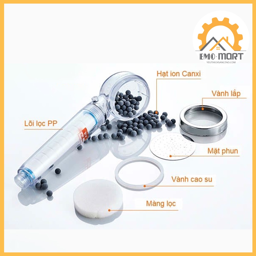 ⚡️𝗕𝗛 𝟭𝟮 𝗧𝗛𝗔́𝗡𝗚⚡️ Vòi Sen Tăng Áp Hàn Quốc ⚡️ Tăng áp 300% - Khử khuẩn, nước cứng, clo dư-Lõi thay thế dễ dàng