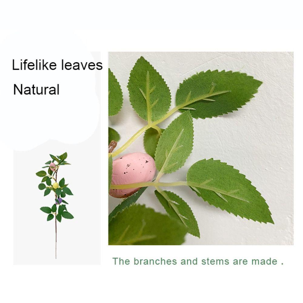 Nhánh Trứng Phục Sinh Nhân Tạo Để Bàn Trang Trí Phòng Khách / Tiệc Tùng / Khách Sạn