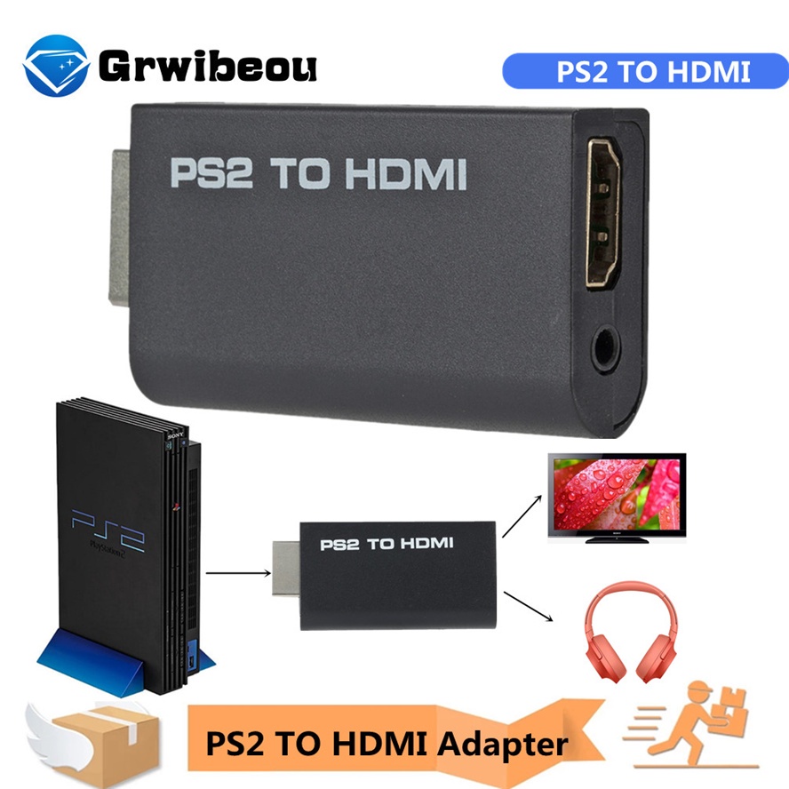 Thiết Bị Chuyển Đổi Âm Thanh / Video PS2 Sang HDMI 480i / 480p / 576i Với Đầu Ra Âm Thanh 3.5mm Hỗ Trợ Tất Cả PS2 PS2 Sang HDMI
