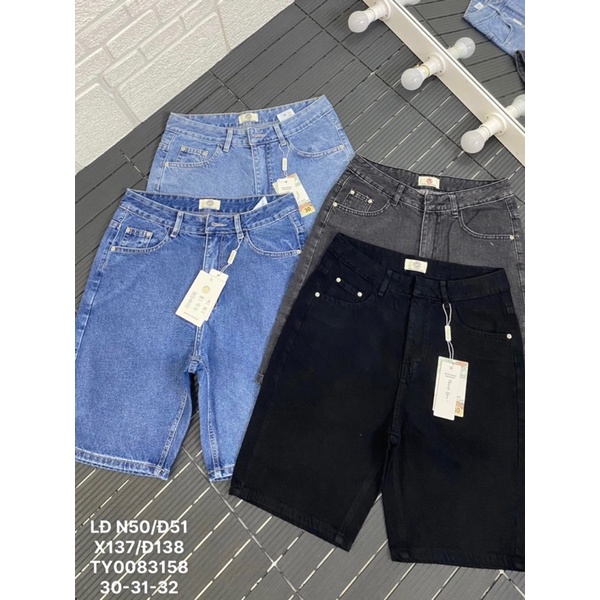 Quần Jeans Ngố Lững Nữ Trơn Lai Cuốn Size Bigsize Cotton Không Co Dãn (Mã 50-51)