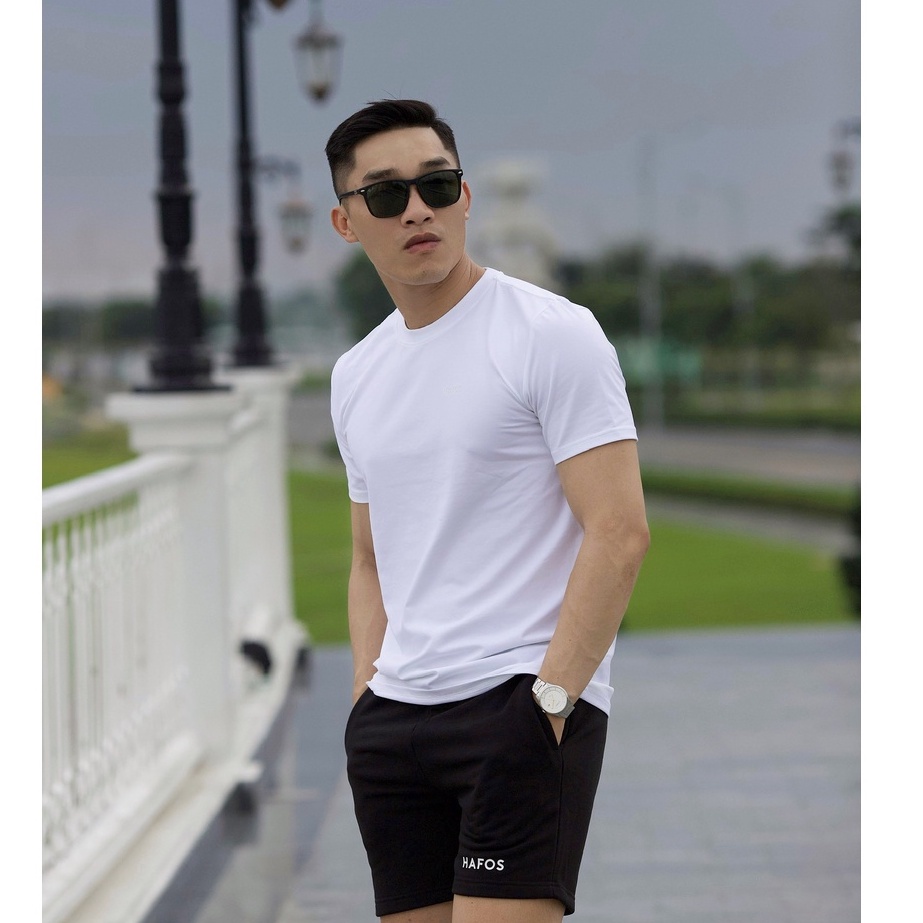 Áo thun nam cổ tròn HAFOS 10 màu vải cotton cao cấp co giãn thấm hút tốt HAFOS - GUTTI