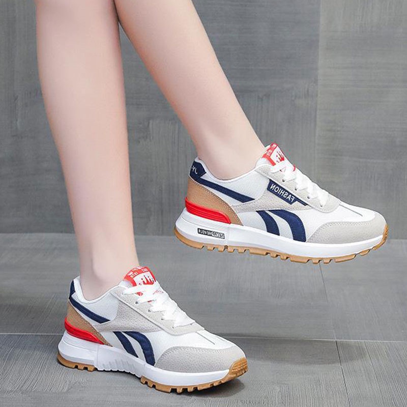 Giày Chạy Bộ Đế Phẳng Nhẹ Thoáng Khí Thoải Mái Phong Cách Cho Nam Và Nữ