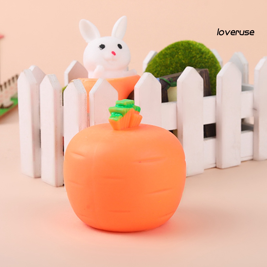 Đồ Chơi Nắn Bóp Giúp Giải Tỏa Căng Thẳng Hình Thỏ Cà Rốt Dễ Thương