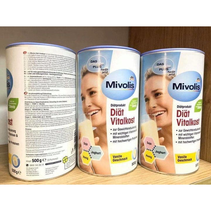 SỮA UỐNG GIẢM CÂN MIVOLIS THÀNH PHẦN TỪ THIÊN NHIÊN - ĐẬU NÀNH - MẬT ONG - SỮA CHUA
