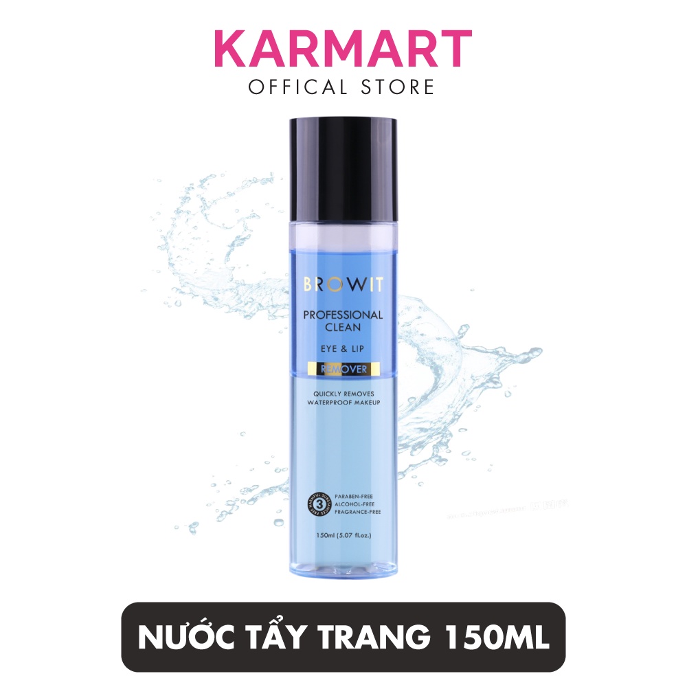 Nước tẩy trang mắt và môi Browit Professional Clean Eye & Lip Remover 150ml