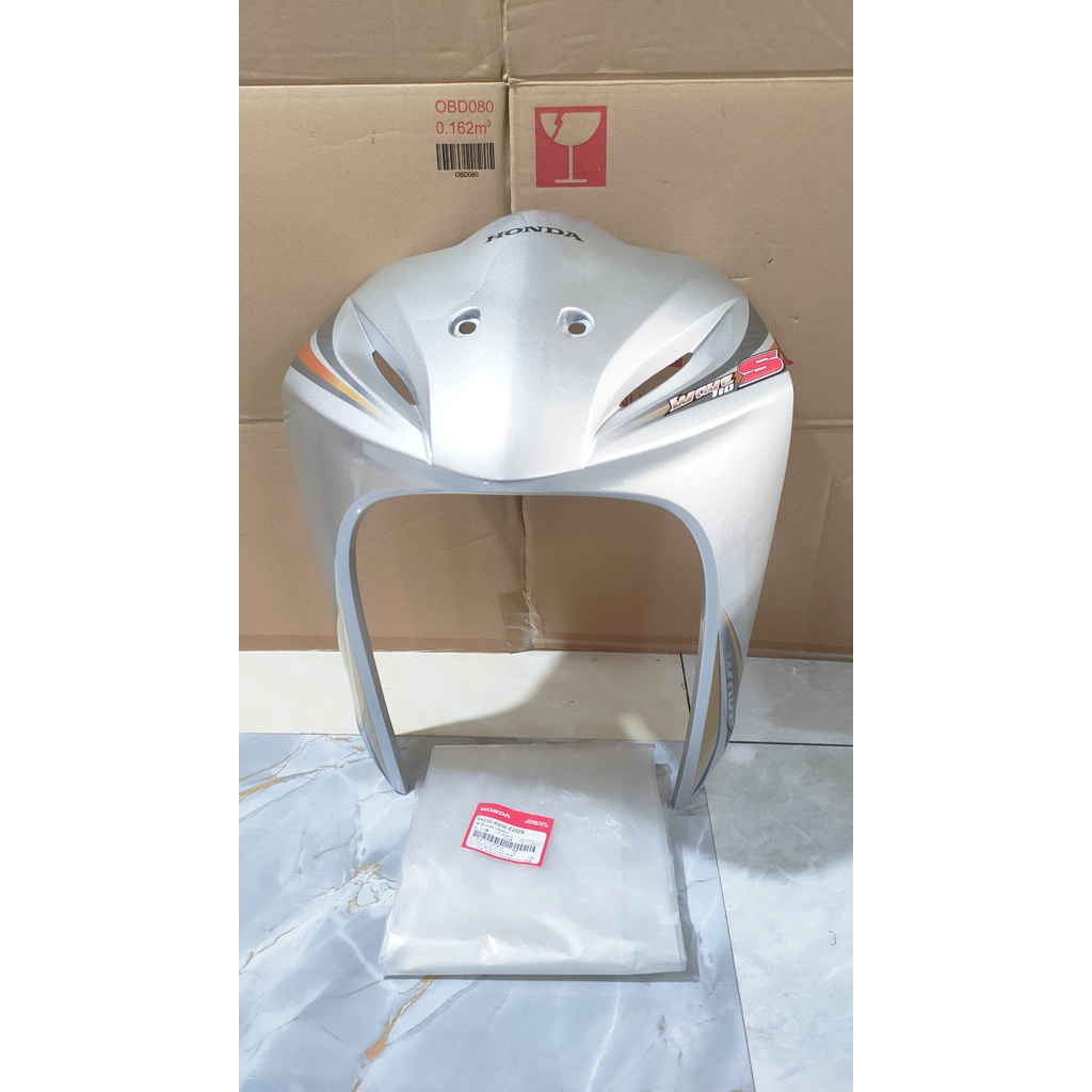 Bộ ốp trước - quây nạ trước HONDA WAVE S110 năm 2011 màu Bạc. *NH411* 64200KWWE20ZB