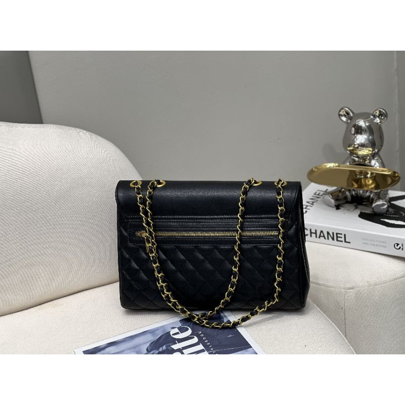 Túi xách nữ C.N FLAP da mịn sz32cm phụ kiện mạ vàng cổ fullbox