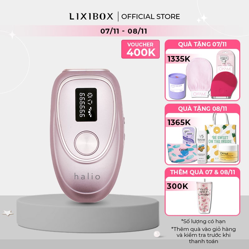 Máy Triệt Lông Lạnh Cá Nhân Halio IPL Cooling Hair Removal Device