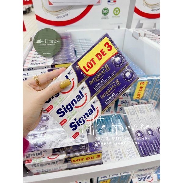 Tách set - Kem đánh răng Signal Integral 8 Complet 75ml | Hàng nội địa Pháp