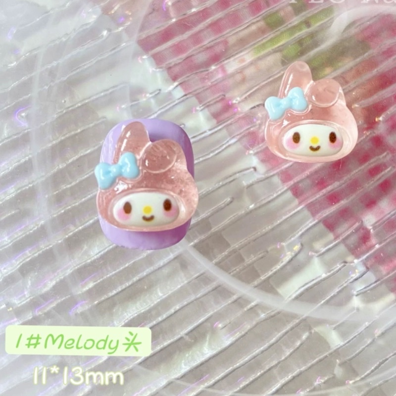 Set 5 Charm Hoạt Hình Sanrio Trang Trí Móng