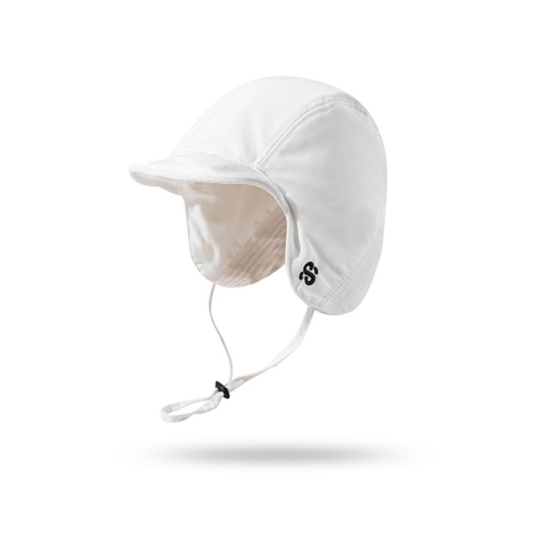 Mũ phi công màu trơn giữ ấm bảo vệ tai có dây chống gió mùa đông phong cách Hàn Quốc cho nam và nữ