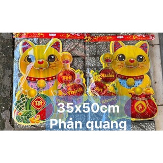 Trang trí tết hình con mèo 2023