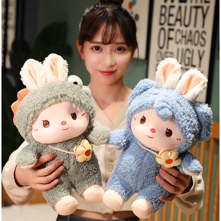 Thỏ Nhồi Bông Dễ Thương 28CM 35CM 50CM