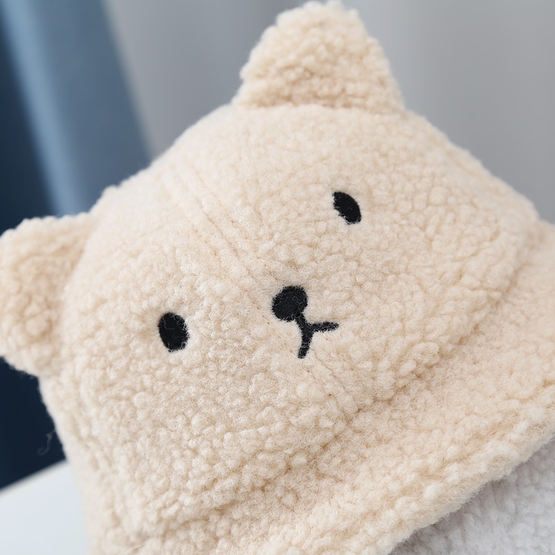 Nón Tai Bèo Phủ Lông Dày Dặn Phong Cách Hàn Quốc Thời Trang Thu Đông Cho Bé Trai Và Gái