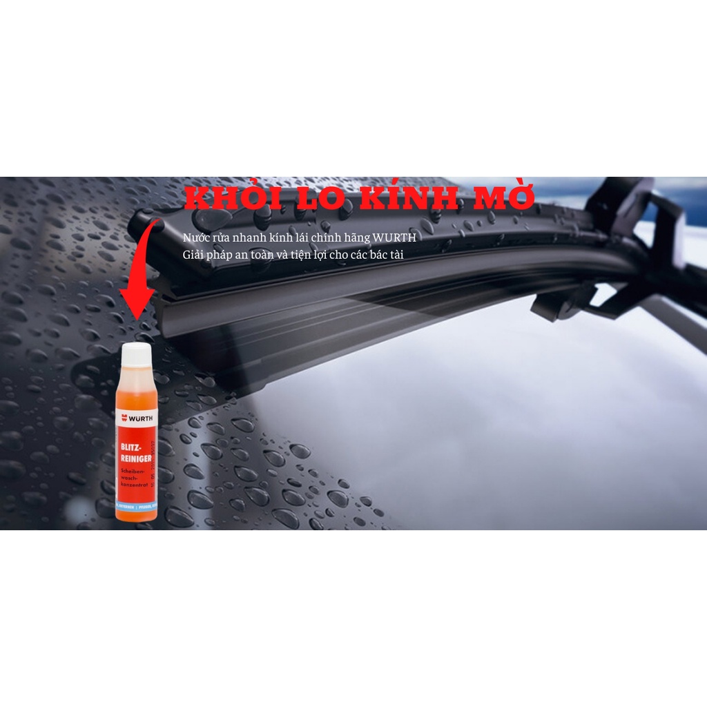 Dung dịch rửa kính lái ô tô wurth