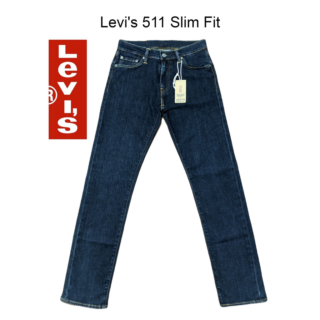 Quần jeans Nam Levi's 511 Slim Fit W28L32 Hàng Hiệu