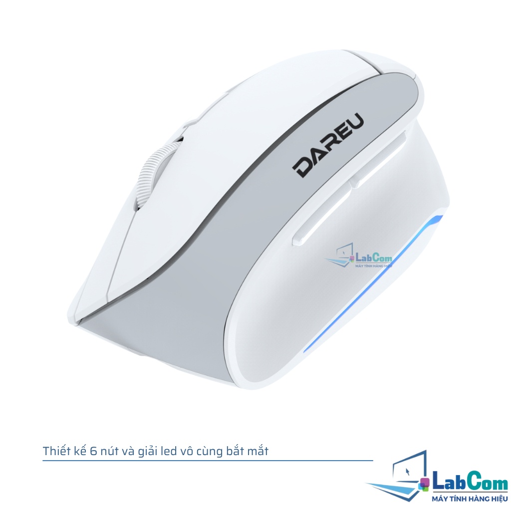 Chuột máy tính không dây Dareu LM108B - Kết nối Dual mode Bluetooth | Wireless 2.4gHz | Tặng kèm 02 pin AAA