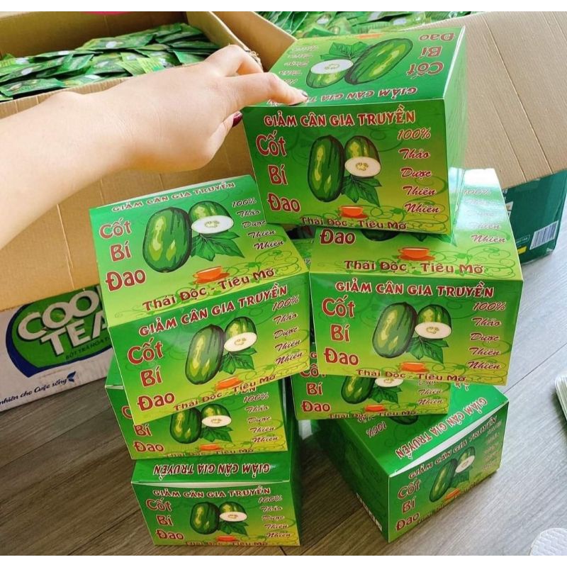 Trà Bí Đao Giảm Cân Gia Truyền lẻ 10 gói dùng thử giảm 2_3kg