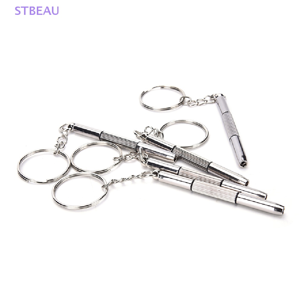 Bộ 5 Tua Vít Mini 3 Trong 1 Sửa Kính Mắt Có Móc Khóa Tiện Dụng